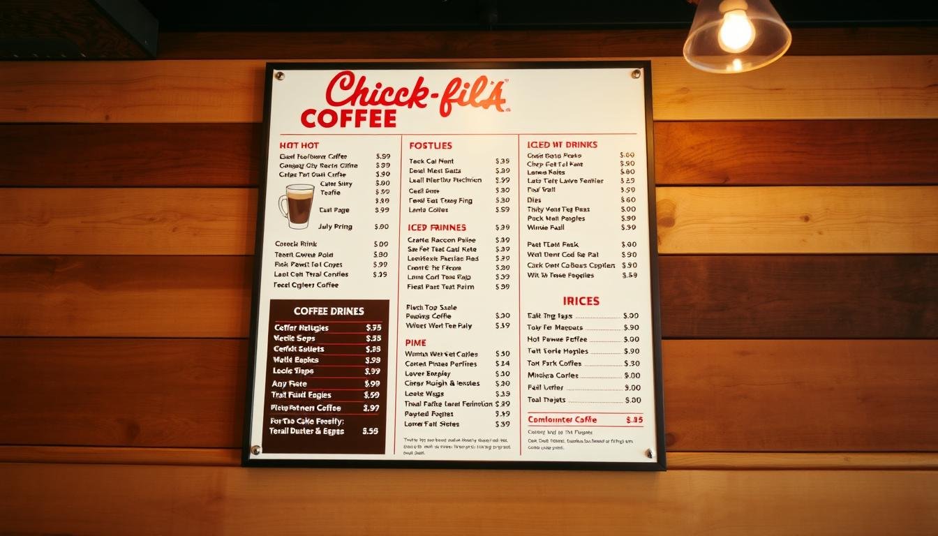 chick-fil-a coffee menu with prices