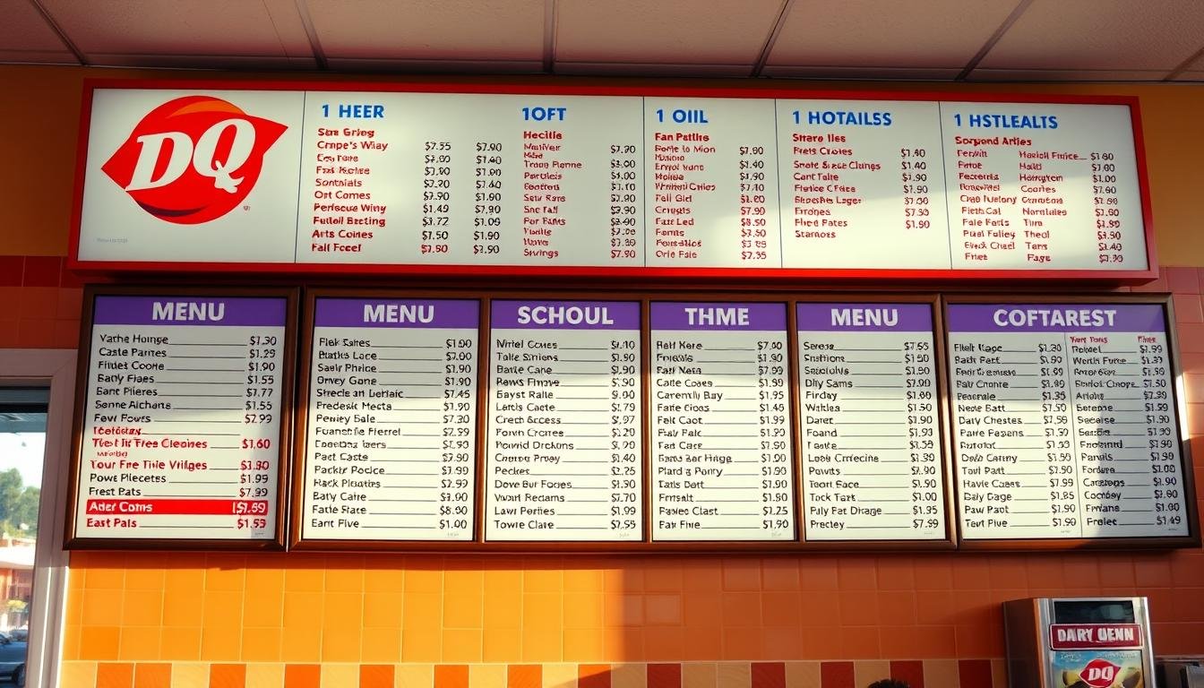 dairy queen menu with prices