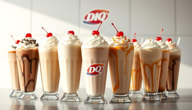 dairy queen milkshakes menu