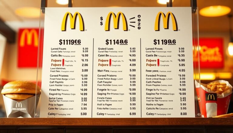 mcdonald's $1 $2 $3 menu with prices