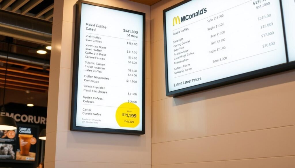 mcdonald's coffee menu prices