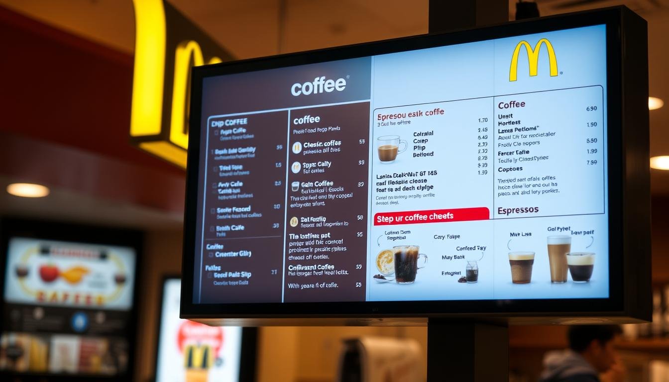 mcdonald's coffee menu