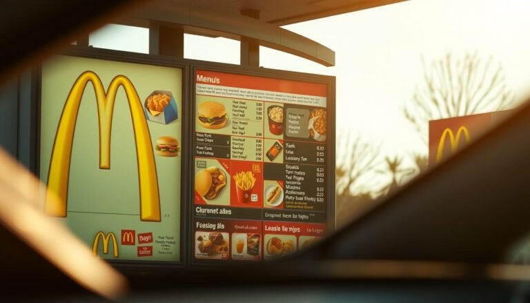 mcdonald's drive thru menu