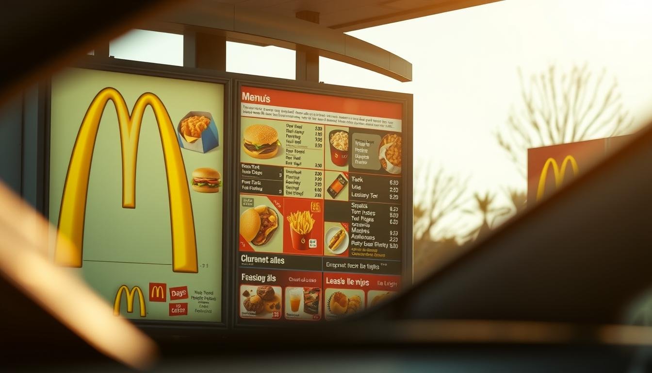 mcdonald's drive thru menu