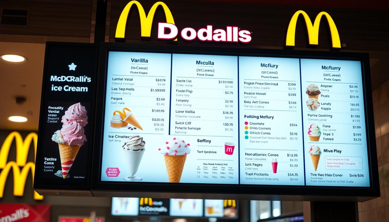 mcdonald's ice cream menu