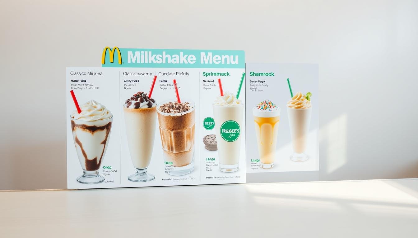 mcdonald's milkshake menu