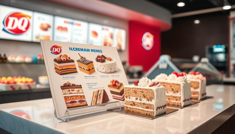 dairy queen ice cream cake menu